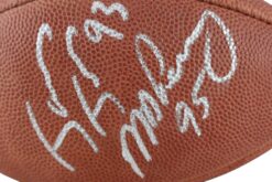 Shannon Sharpe, Jones, Perry Signed Denver Broncos Mini Football As Is BAS 52872