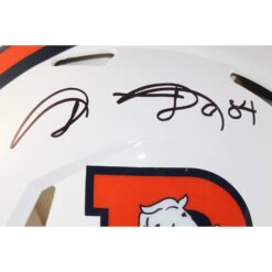 Shannon Sharpe Autographed Denver Broncos Authentic Alt Helmet Beckett 50888