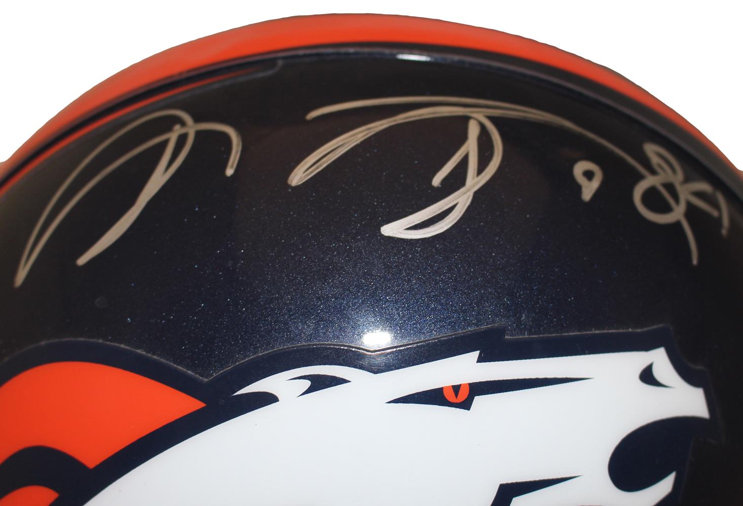 Shannon Sharpe Signed Denver Broncos Authentic VSR4 Helmet Beckett