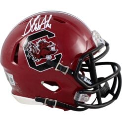 Sterling Sharpe Signed South Carolina Gamecocks Helmet Mini Cardinal BAS 58528