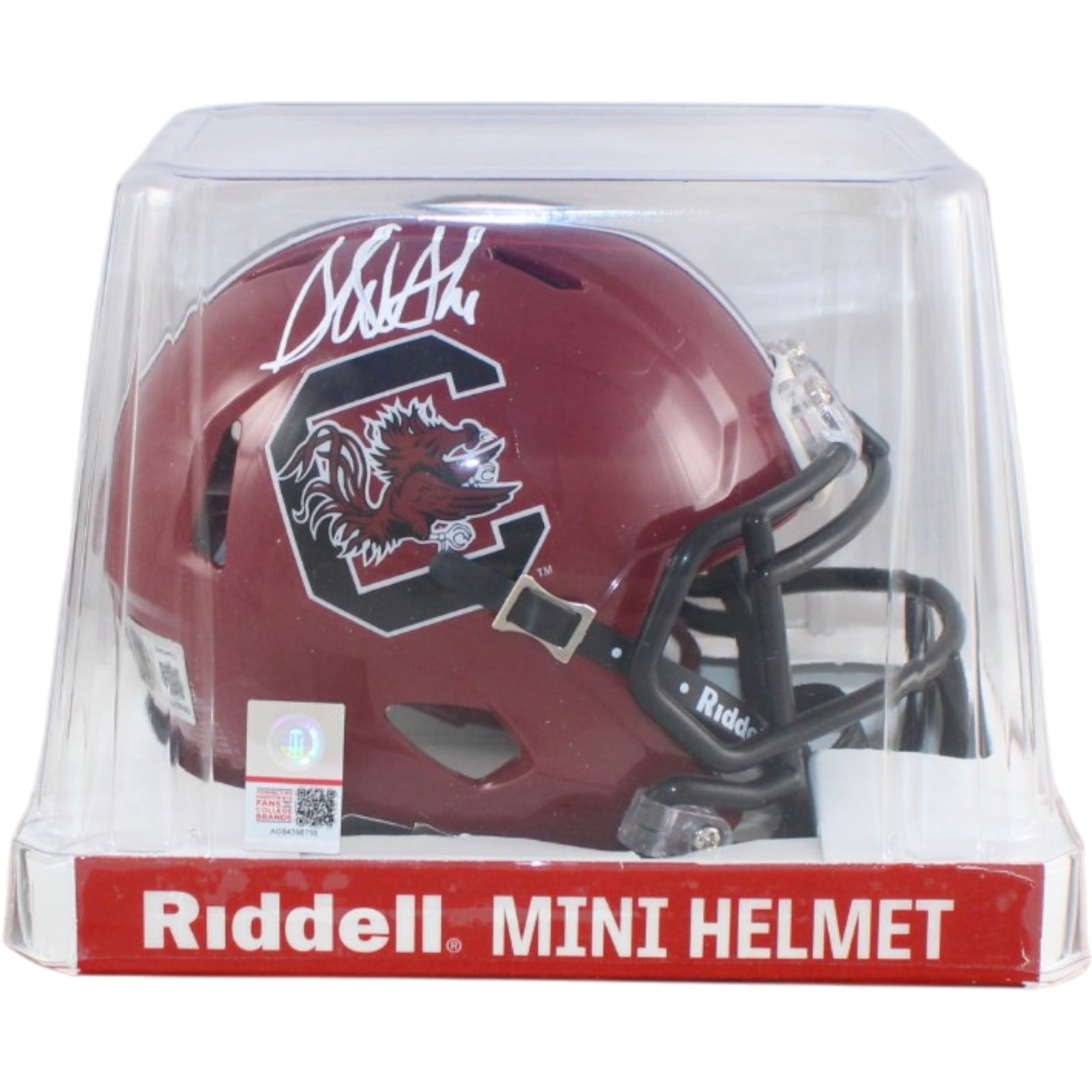 Sterling Sharpe Signed South Carolina Gamecocks Helmet Mini Cardinal BAS 58528 5 Sterling Sharpe Signed South Carolina Gamecocks Helmet Mini Cardinal BAS 58528