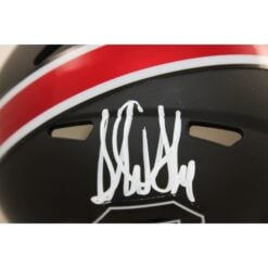 Sterling Sharpe Signed South Carolina Gamecocks Matte Black Mini Beckett 58530