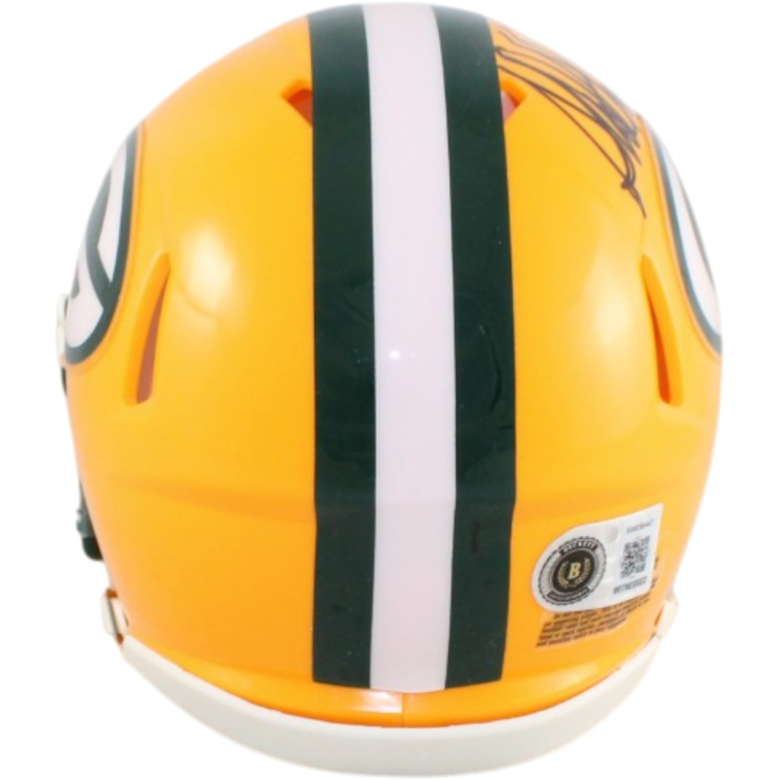 Sterling Sharpe Autographed Green Bay Packers Helmet Mini w/HOF Beckett 58526 3 Sterling Sharpe Autographed Green Bay Packers Helmet Mini w/HOF Beckett 58526