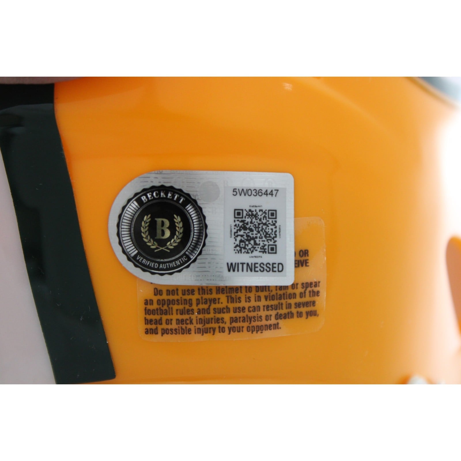 Sterling Sharpe Autographed Green Bay Packers Helmet Mini w/HOF Beckett 58526 4 Sterling Sharpe Autographed Green Bay Packers Helmet Mini w/HOF Beckett 58526