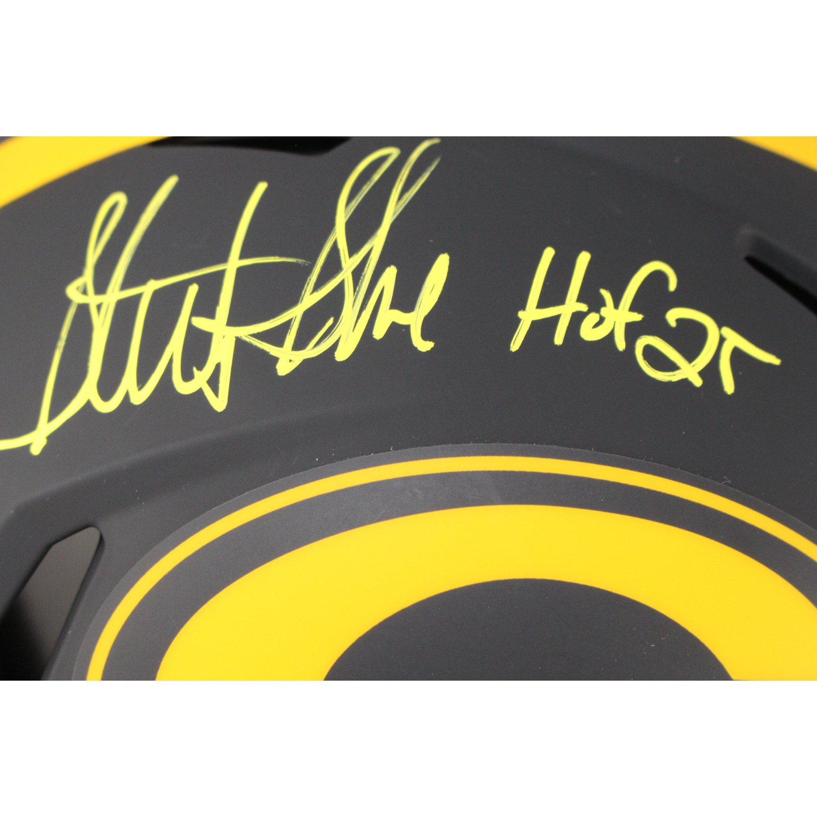 Sterling Sharpe Signed Green Bay Packers Pro Eclipse Helmet HOF Beckett 53911