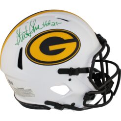 Sterling Sharpe Signed Green Bay Packers Pro Line Lunar Helmet HOF Beckett 53910