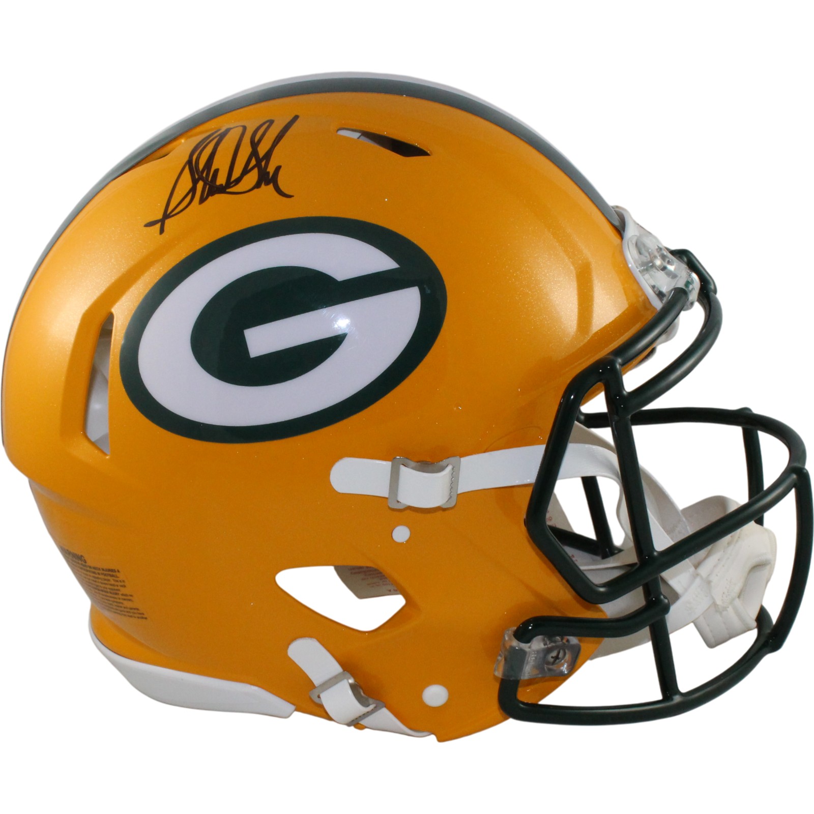 Sterling Sharpe Autographed Green Bay Packers Authentic Helmet Beckett WIT 54960