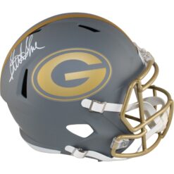 Sterling Sharpe Autographed Green Bay Packers F/S Slate Helmet Beckett W 53900