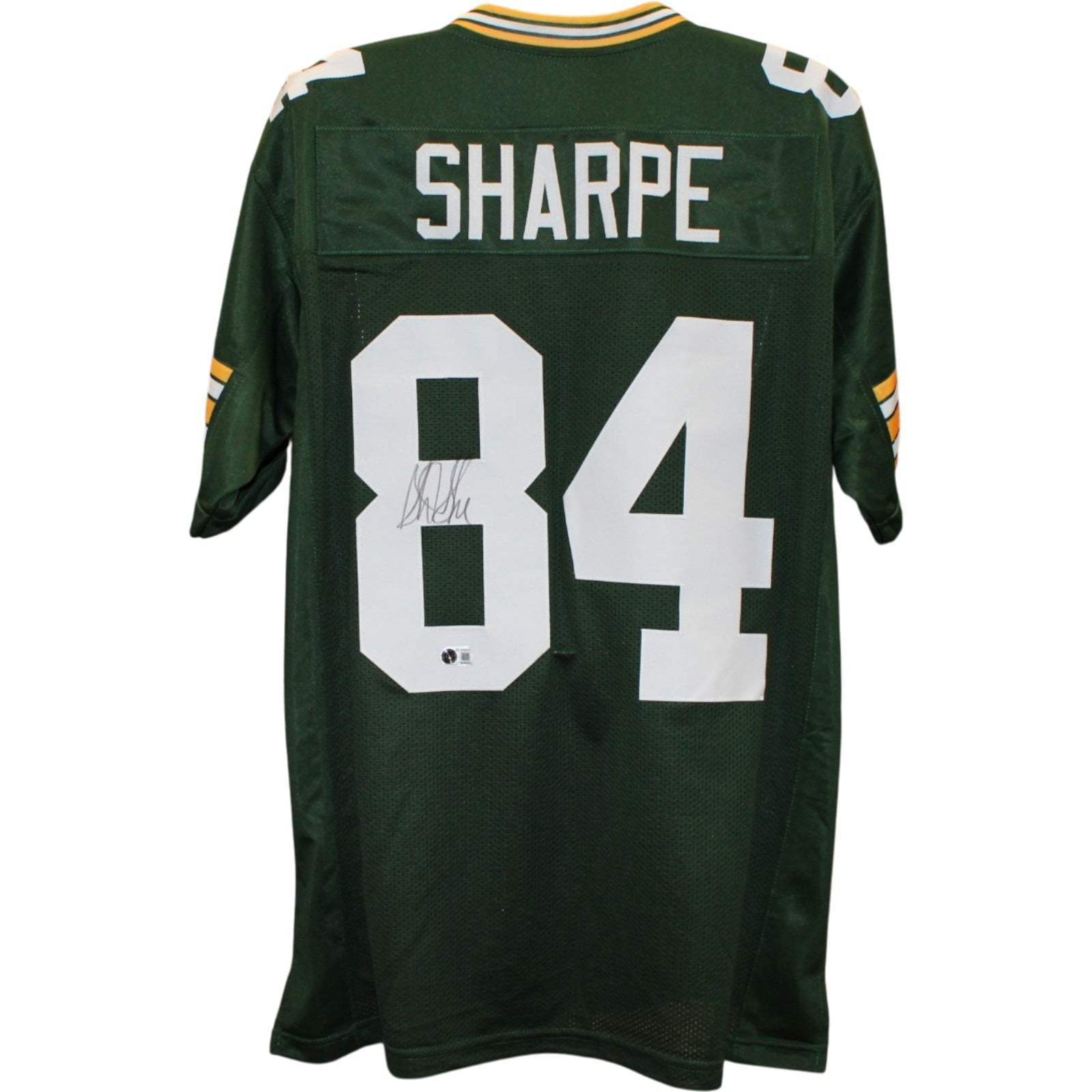 Sterling Sharpe Autographed Pro Style Sz XL Jersey Green Beckett Witness 58507