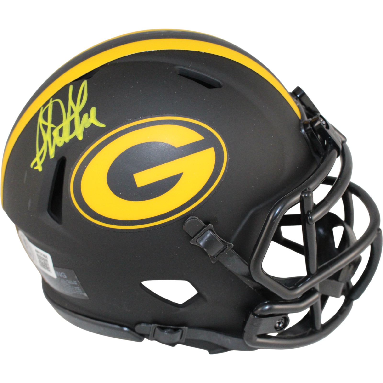 Sterling Sharpe Autographed Green Bay Packers Eclipse Mini Helmet Beckett 53884