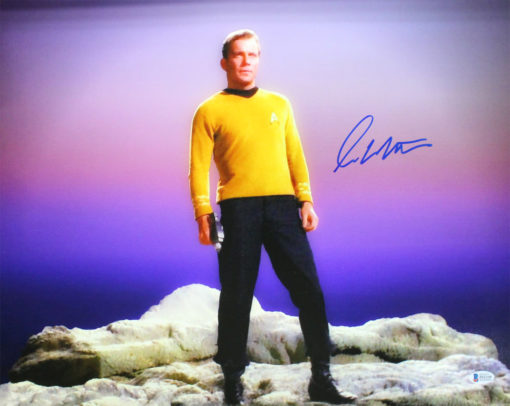 William Shatner Autographed/Signed Star Trek 16x20 Photo BAS 25031
