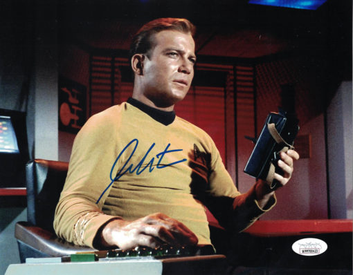 William Shatner Autographed/Signed Star Trek Captain Kirk 8x10 Photo JSA 25392