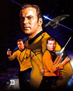 William Shatner Signed Star Trek 8x10 Photo Beckett 44529