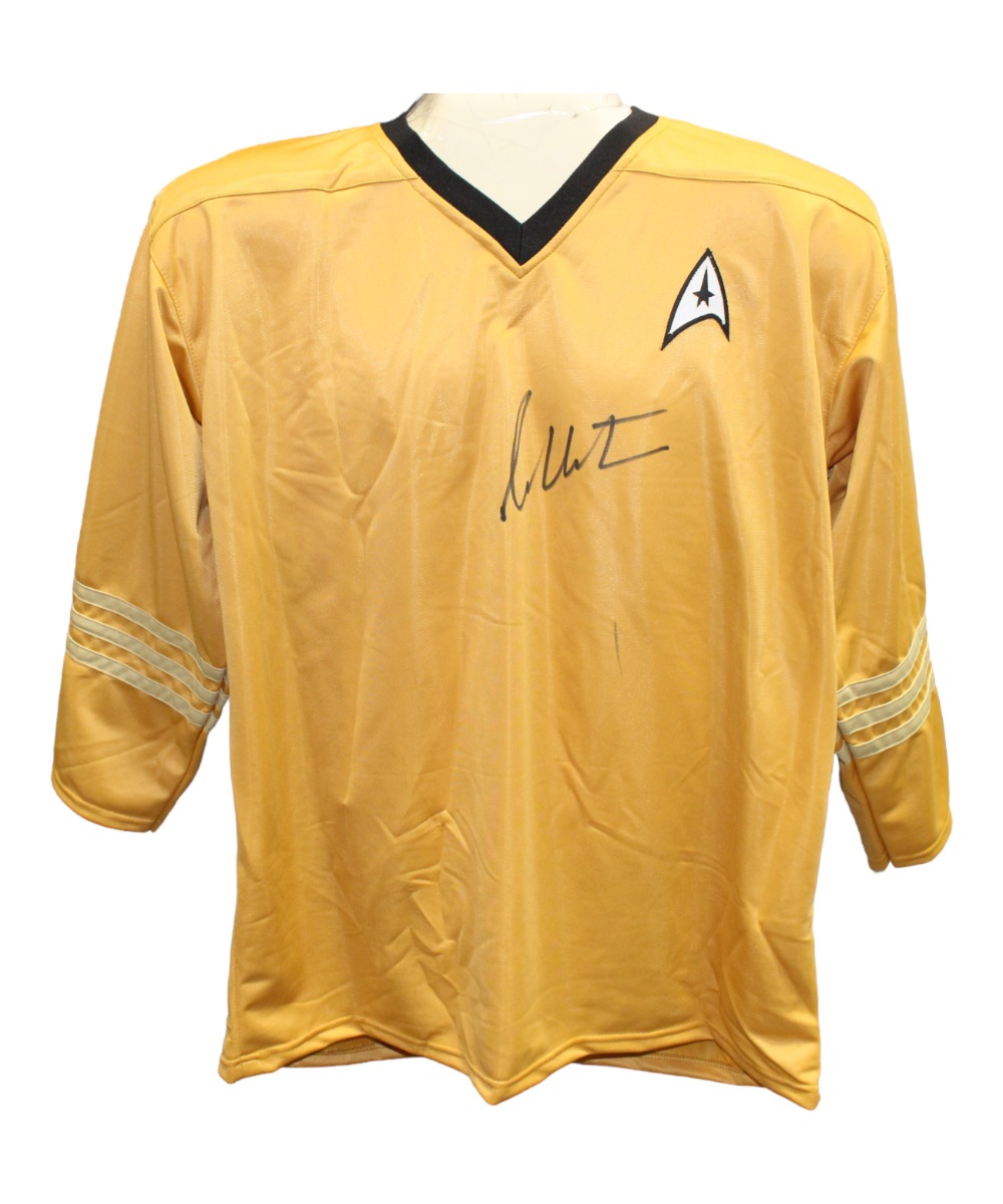 William Shatner Autographed/Signed Star Trek Shirt Beckett