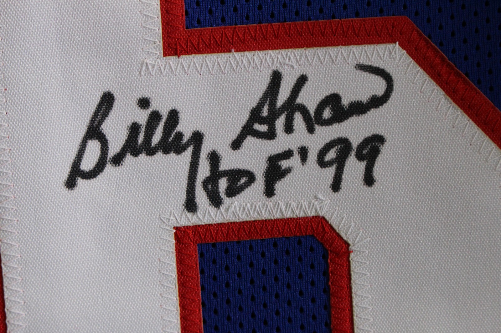 Billy Shaw Autographed/Signed Pro Style Size XL Blue Jersey HOF Beckett 59458