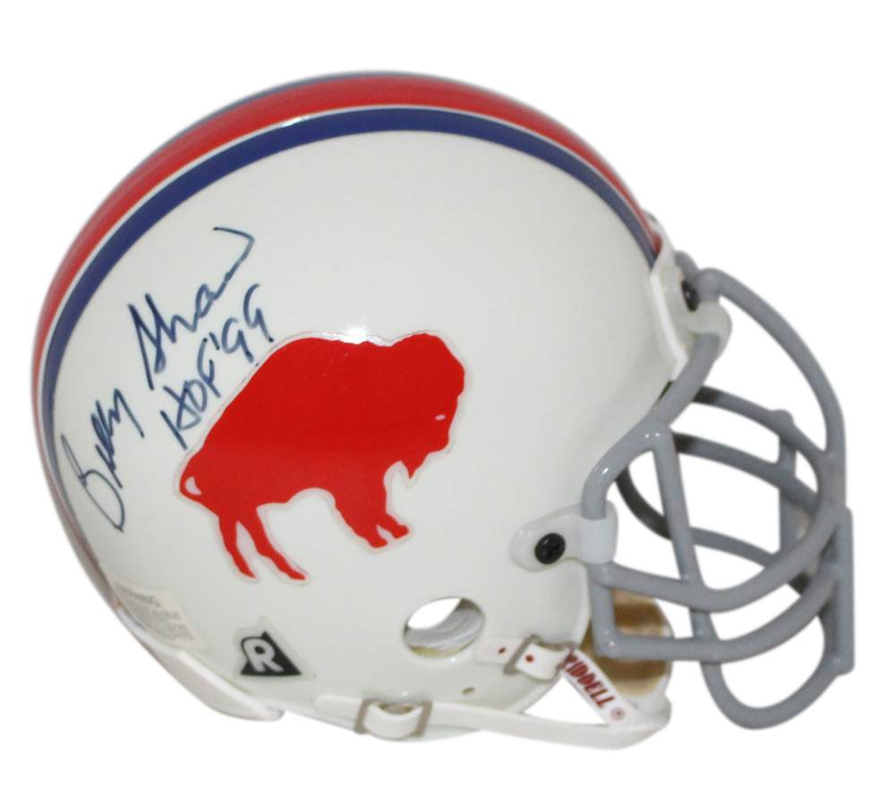 Billy Shaw Autographed Buffalo Bills Authentic Mini Helmet HOF BAS 32952