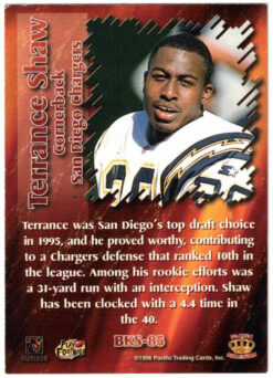 Terrance Shaw Autographed 1996 Pacific #BKS-85 Trading Card 46247