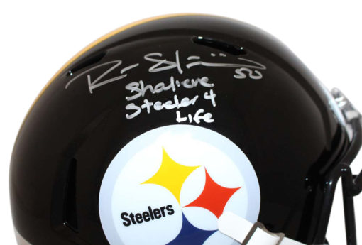 Ryan Shazier Autographed Pittsburgh Steelers Replica Helmet 2 Insc BAS 24101