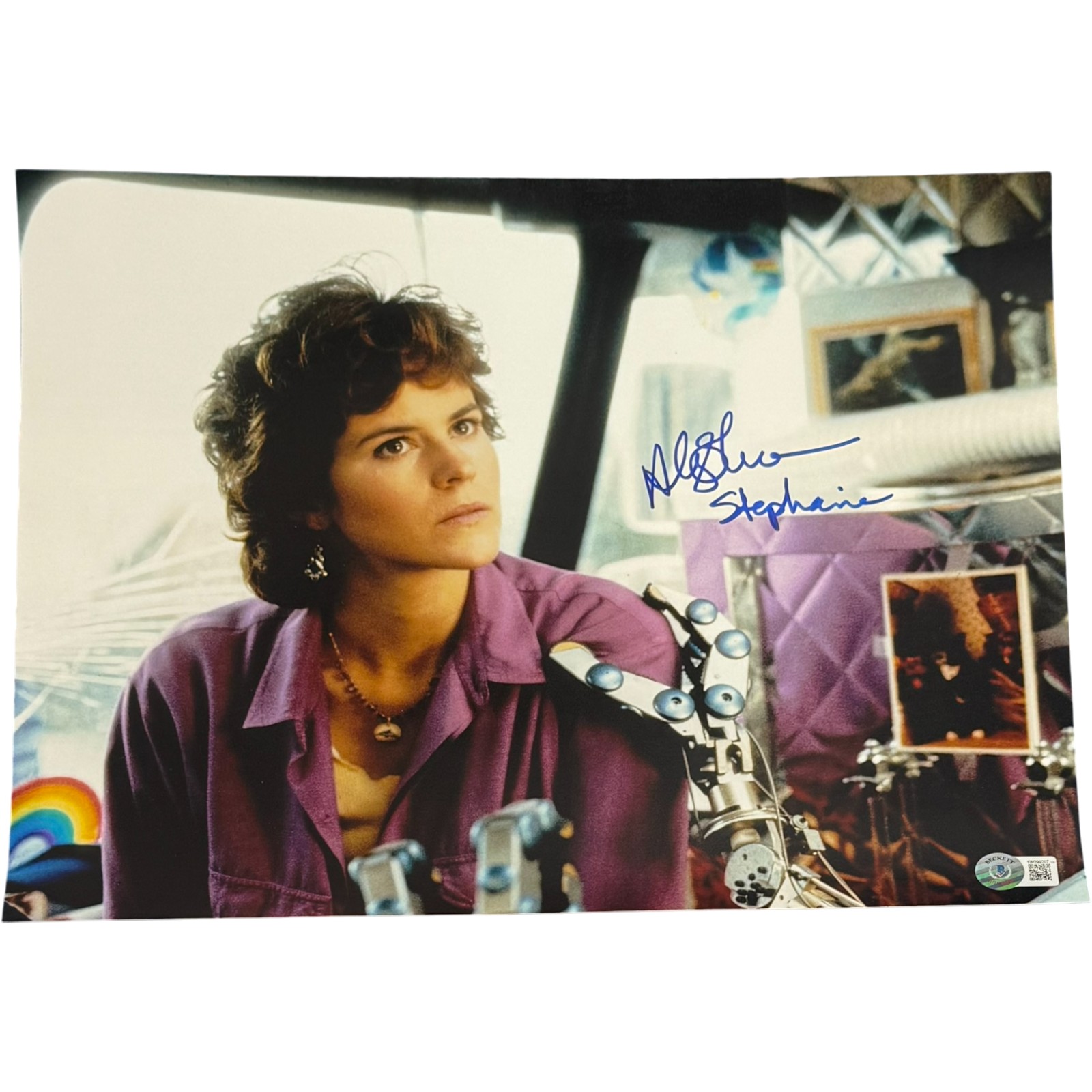 Ally Sheedy Autographed/Signed Short Circuit 11x14 Photo Beckett 54363