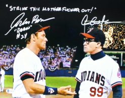 Charlie Sheen & Corbin Bernsen Signed Major League 11x14 Photo STMFO BAS 25511