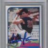 Charlie Sheen Signed Major League 2014 Topps Archives BGS 9 BAS 9 Slab 26031