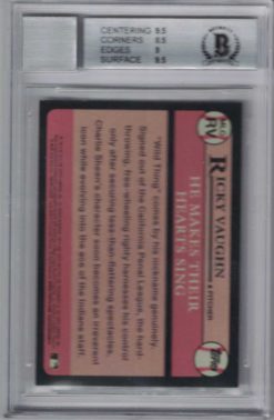 Charlie Sheen Signed Major League 2014 Topps Archives BGS 9 BAS 9 Slab 26031