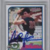 Charlie Sheen Signed Major League 2014 Topps Archives Vaughn BAS Slab 26032