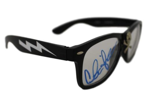 Charlie Sheen Autographed/Signed Major League Wild Thing Glasses BAS 25589