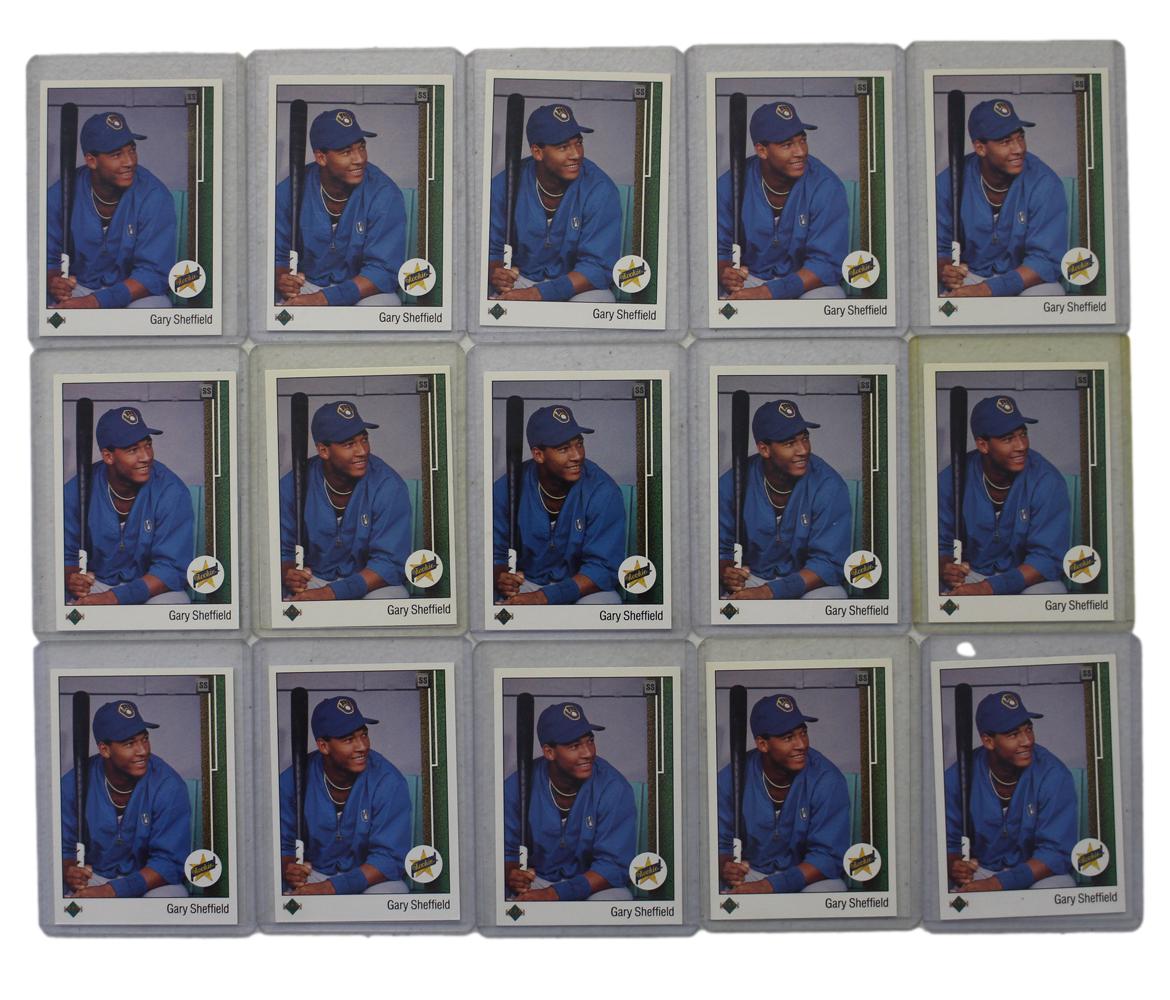 Gary Sheffield 1989 Upper Deck 13 Rookie Card Lot 15 Cards Denver 