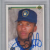 Gary Sheffield Signed Milwaukee Brewers 1990 Upper Deck Trading Card BAS 27055