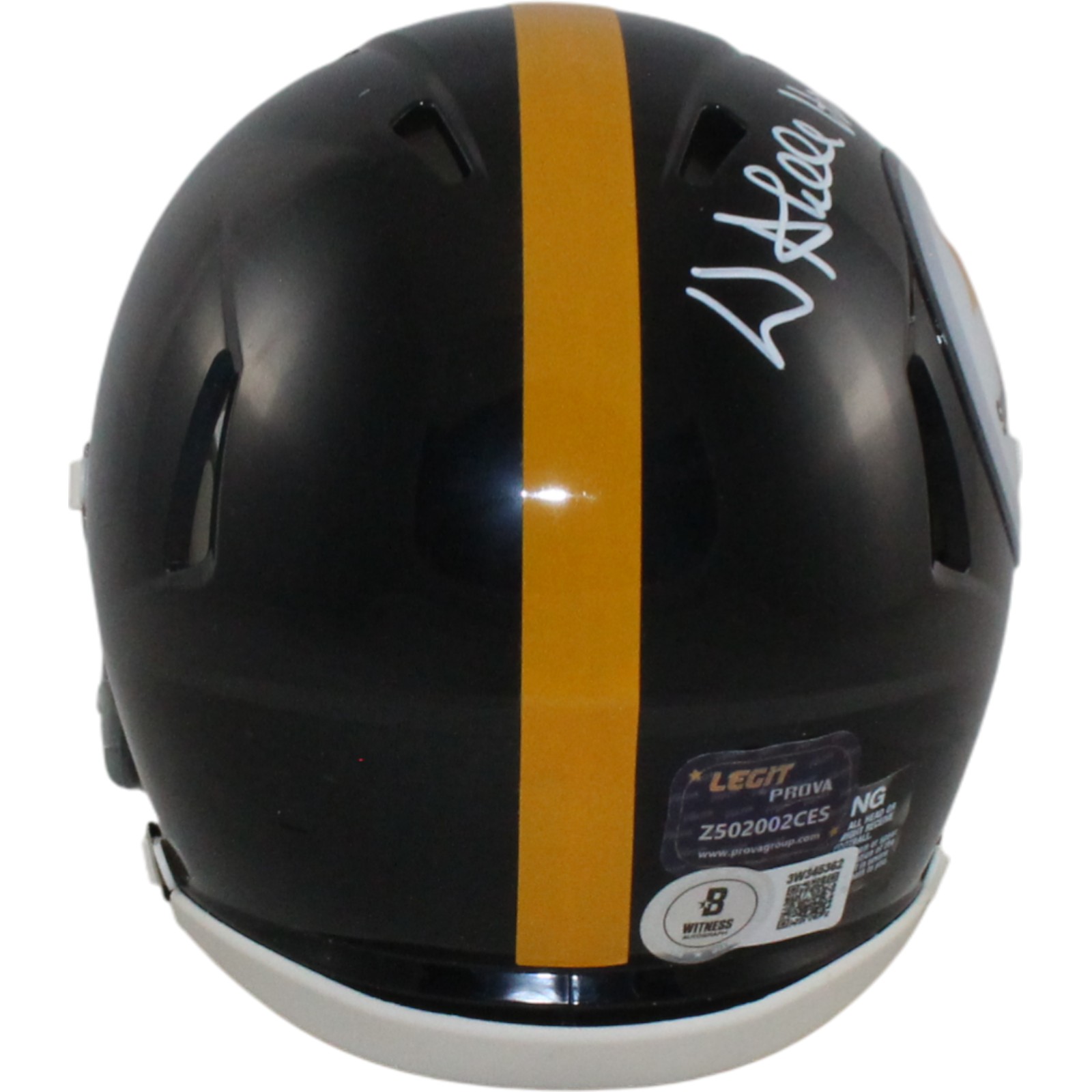Donnie Shell Autographed Pittsburgh Steelers TB Mini Helmet HOF Beckett W 55052 3 Donnie Shell Autographed Pittsburgh Steelers TB Mini Helmet HOF Beckett W 55052