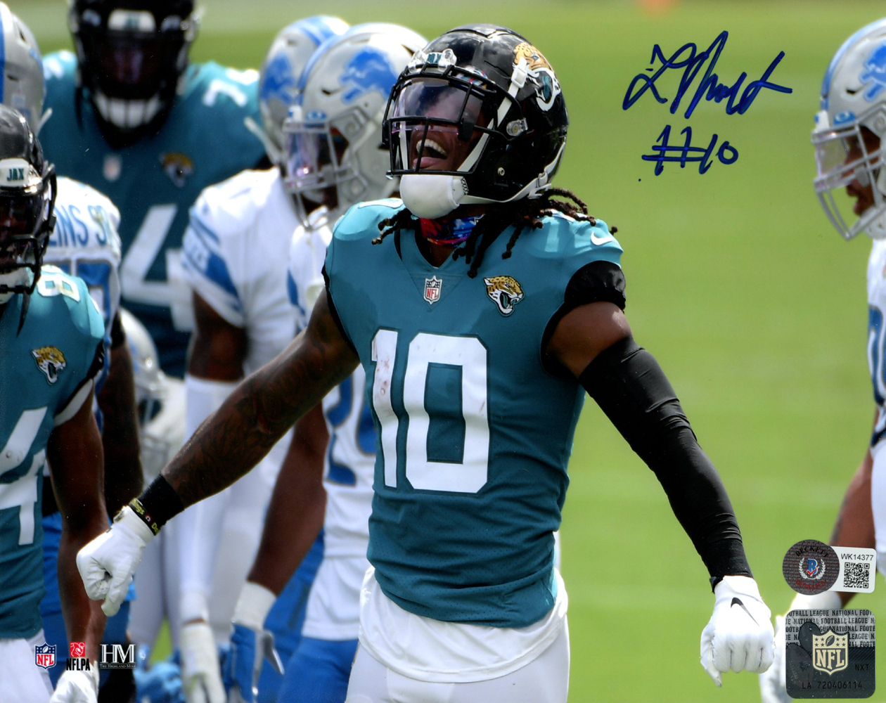 Laviska Shenault Autographed/Signed Jacksonville Jaguars 8x10 Photo BAS