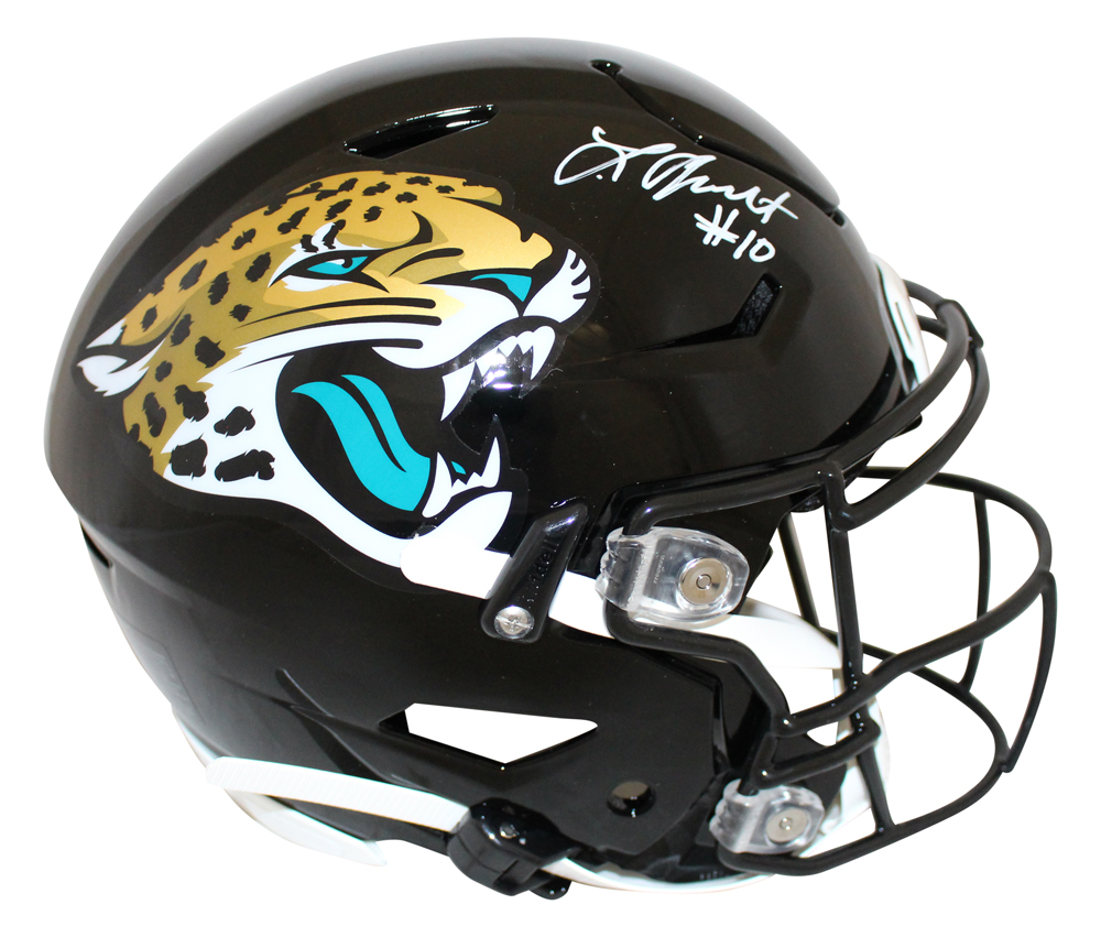Laviska Shenault Autographed Jacksonville Jaguars Speed Flex Helmet BAS 28078