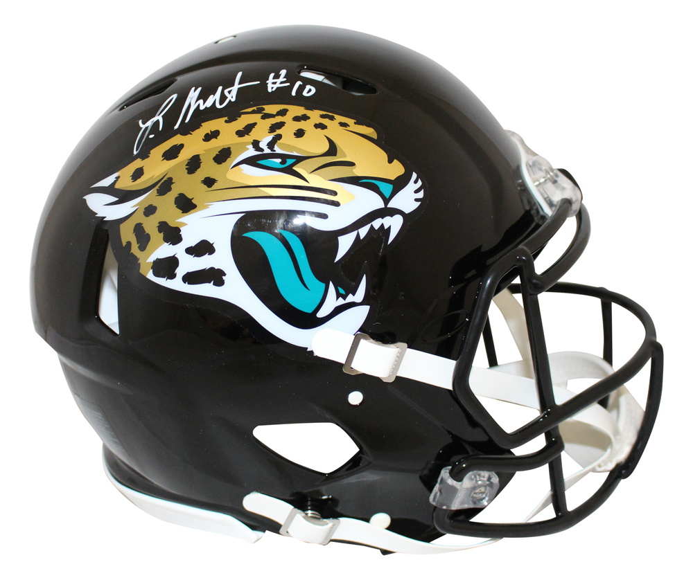 Laviska Shenault Signed Jacksonville Jaguars Authentic Speed Helmet BAS 28077