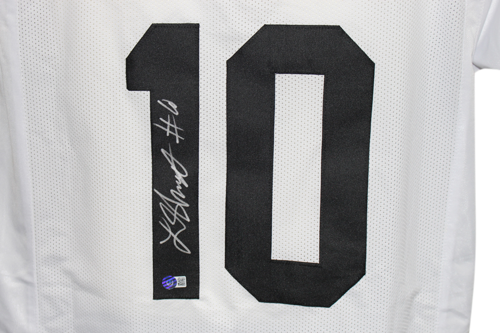 Laviska Shenault Autographed/Signed Pro Style White XL Jersey Beckett