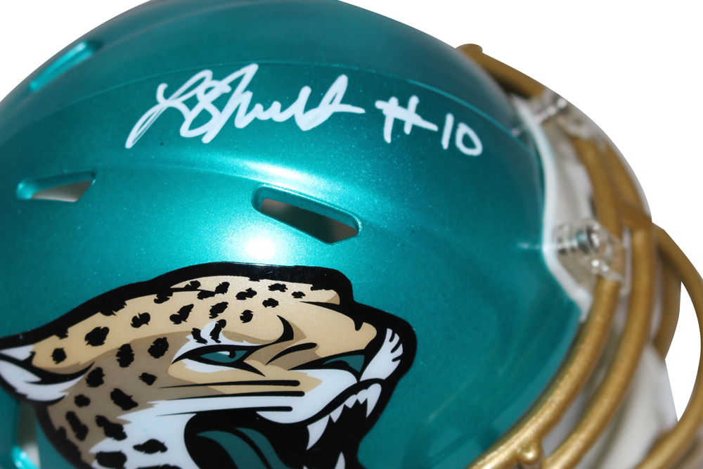 Laviska Shenault Signed Jacksonville Jaguars Flash Mini Helmet Beckett