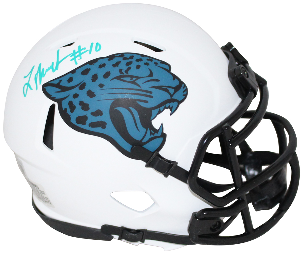 Laviska Shenault Autographed Jacksonville Jaguars Lunar Mini Helmet BAS