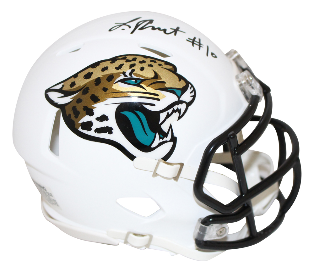 Laviska Shenault Signed Jacksonville Jaguars Flat White Mini Helmet BAS 28089