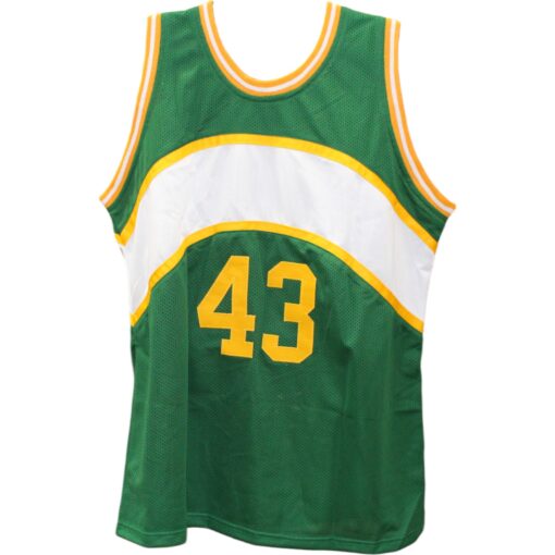 Jack Sikma Autographed/Signed Pro Style Green Jersey Beckett