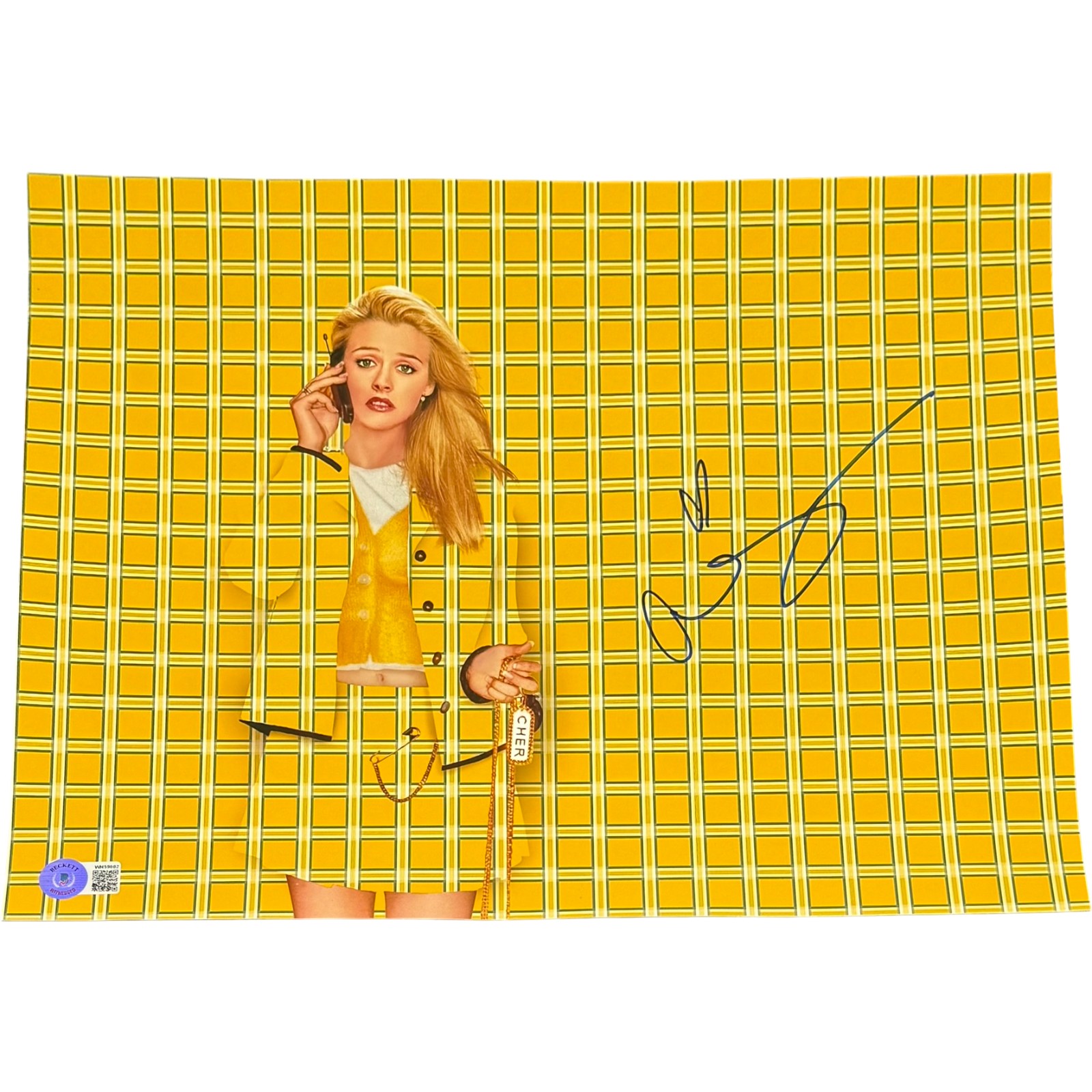 Alicia Silverstone Autographed/Signed Clueless 11x14 Photo Beckett 54372