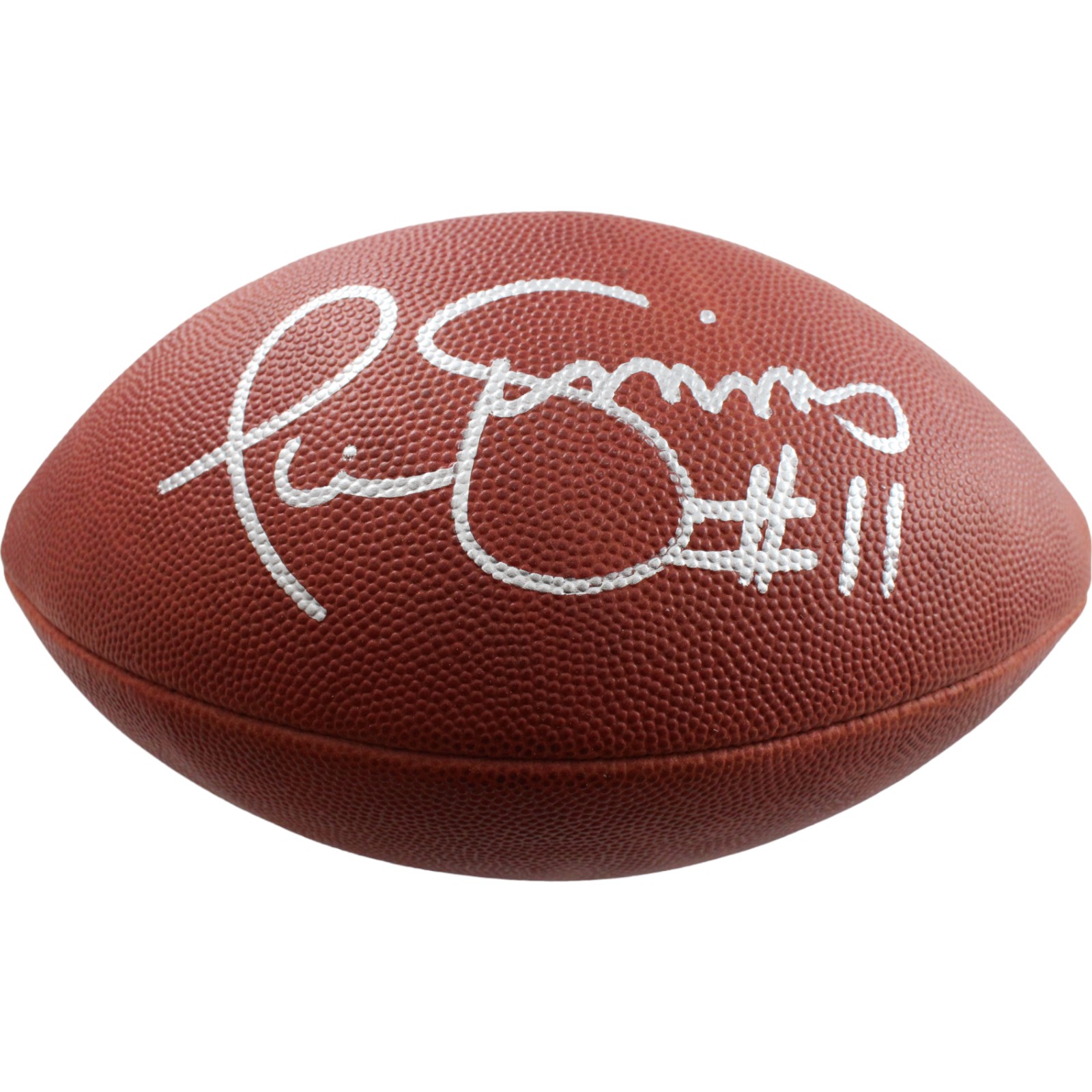 Phil Simms Autographed Super Bowl XXI Official Football Beckett 44311