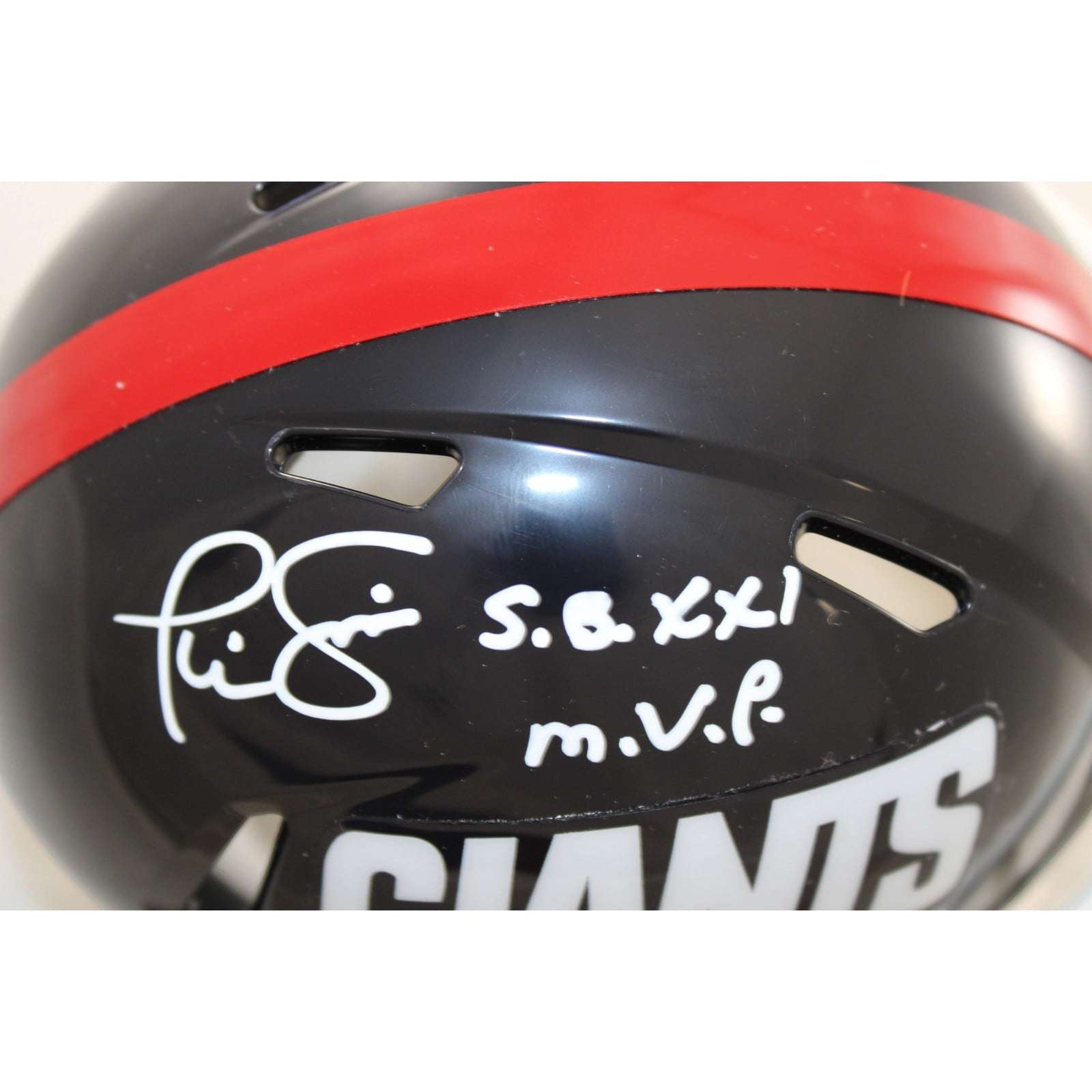 Phil Simms Autographed New York Giants Mini Helmet TB 81 SB XXI MVP BAS 58690 3 Phil Simms Autographed New York Giants Mini Helmet TB 81 SB XXI MVP BAS 58690