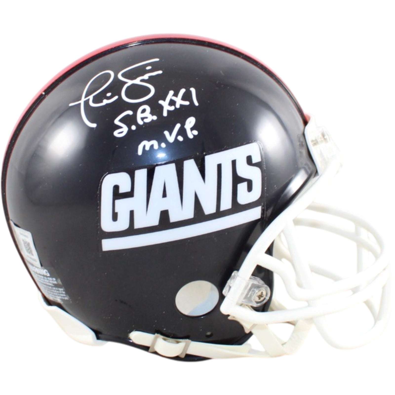 Phil Simms Signed New York Giants Mini Helmet VSR4 TB 81 SB XXI MVP BAS 58681
