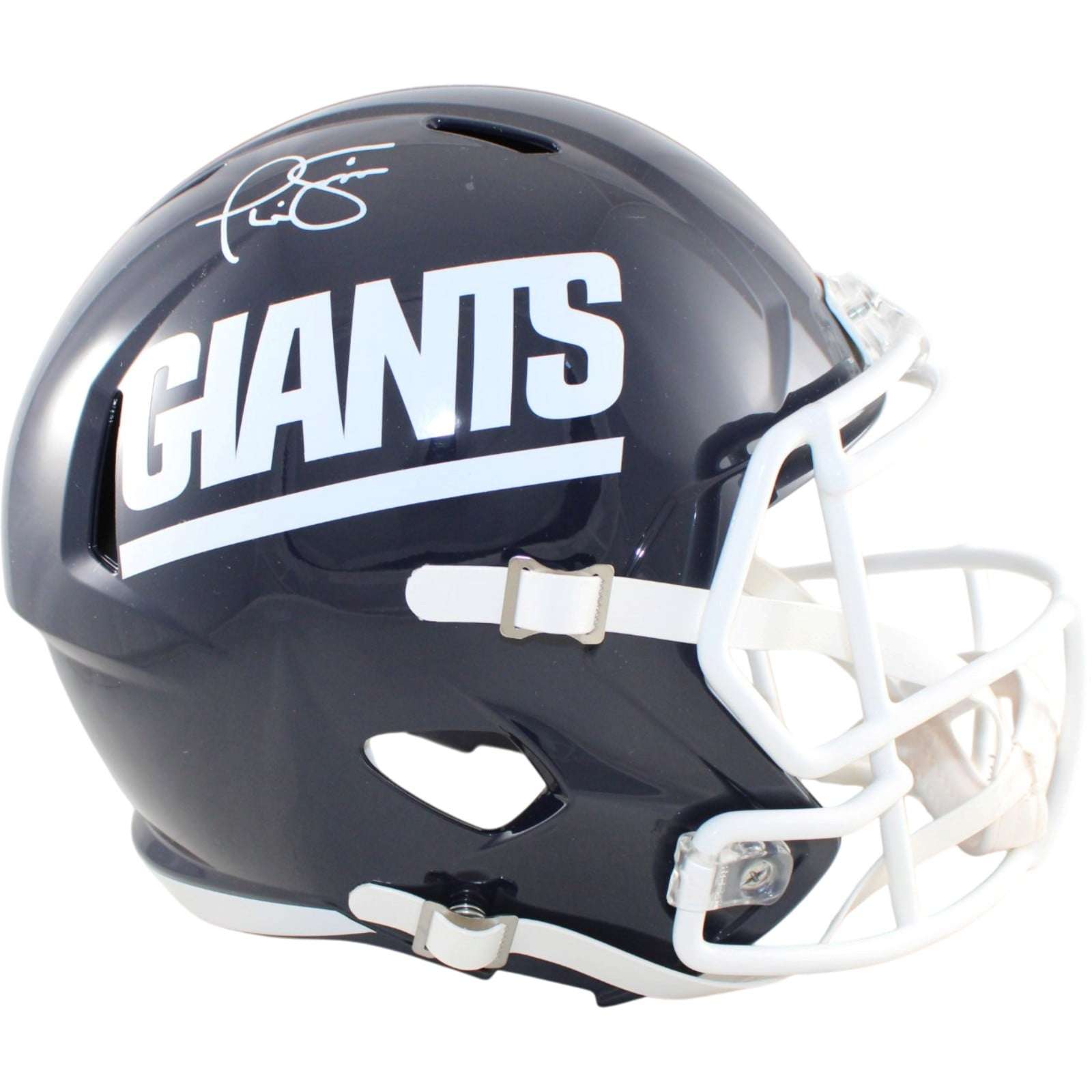 Phil Simms Signed New York Giants F/S Replica Helmet 81 TB Beckett Witness 58674