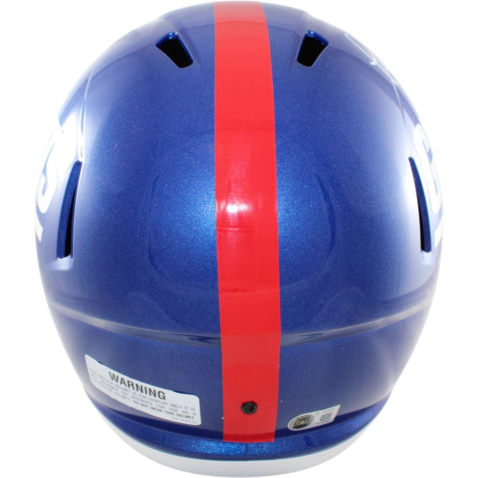 Phil Simms Signed New York Giants F/S Replica Helmet Rush Beckett Witness 58670 3 Phil Simms Signed New York Giants F/S Replica Helmet Rush Beckett Witness 58670