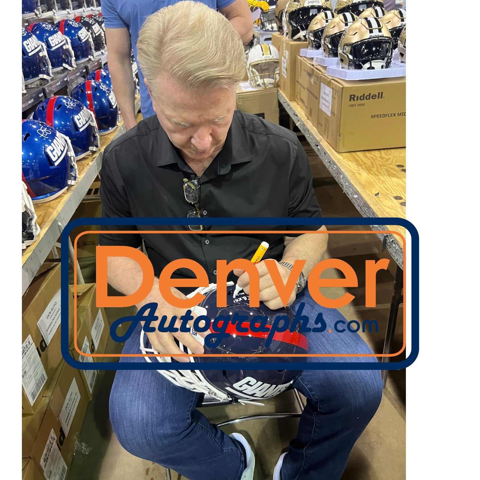 Phil Simms Signed New York Giants SpeedFlex TB Helmet SB MVP Beckett WIT 58496 7 Phil Simms Signed New York Giants SpeedFlex TB Helmet SB MVP Beckett WIT 58496