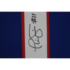 Phil Simms Autographed Pro Style Size XL Blue Jersey Beckett Witness 50950