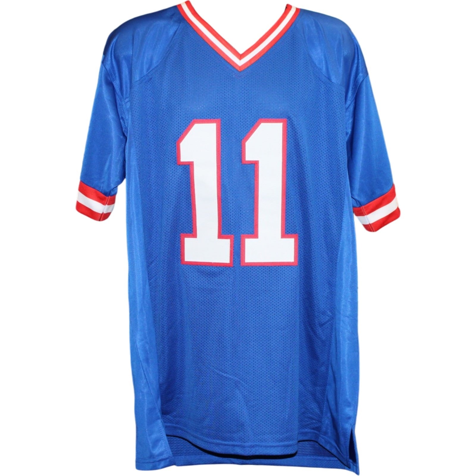 Phil Simms Autographed Pro Style Jersey Blue Sz XL Beckett WIT 58506 4 Phil Simms Autographed Pro Style Jersey Blue Sz XL Beckett WIT 58506