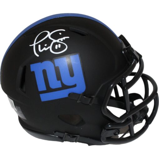 Phil Simms Autographed New York Giants Mini Helmet Eclipse Beckett