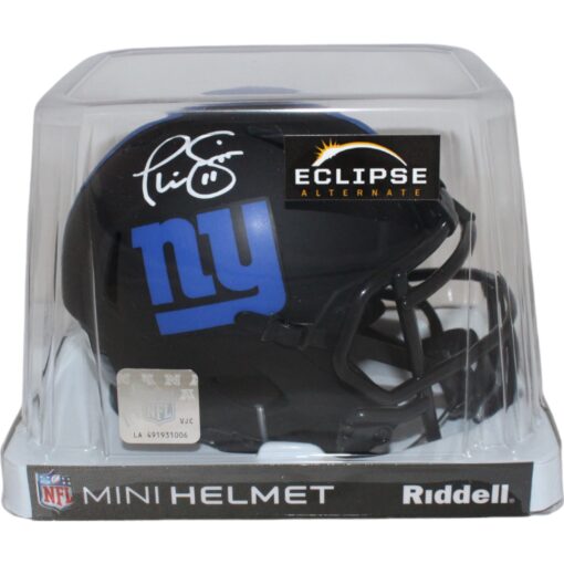 Phil Simms Autographed New York Giants Mini Helmet Eclipse Beckett